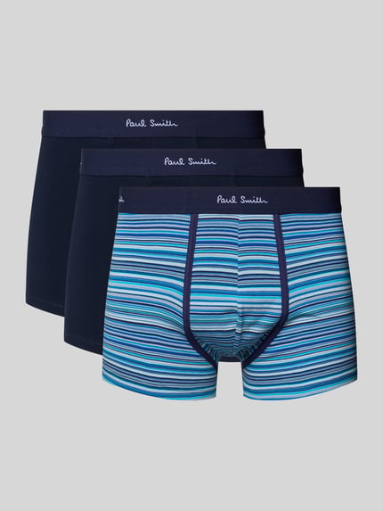 Paul Smith Trunks mit elastischem Bund im 3er-Pack Marine 1