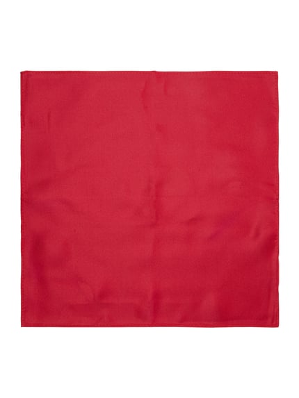 Produktfoto, Fein strukturiertes Einstecktuch aus Seide von Monti in kräftigem Rot, quadratische Form, sanfte Textur, 27x28 cm