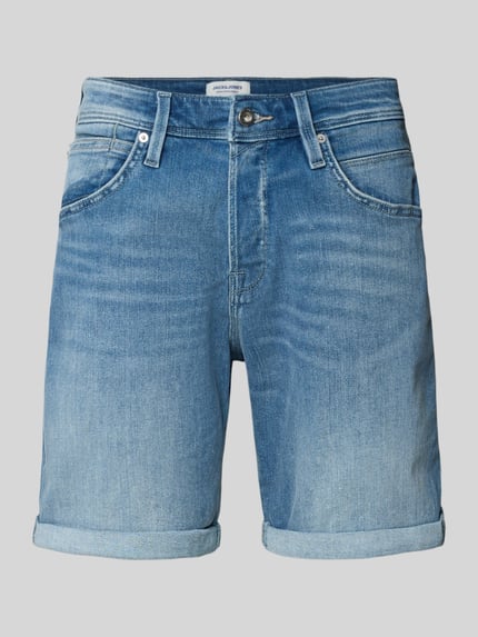 JACK & JONES Regular Fit Jeansshorts im 5-Pocket-Design Modell 'RICK' Blau 2