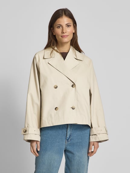 Selected Trenchcoat mit Leistentaschen Modell 'CILO' Beige 4
