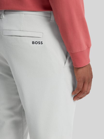 BOSS Green Regular Fit Hose mit Logo-Detail Beige 3