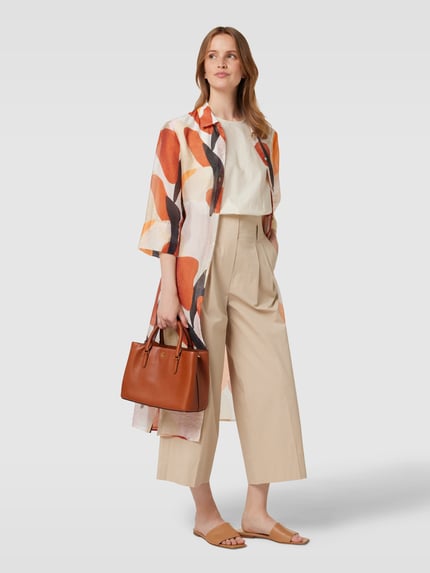 Lauren Ralph Lauren Handtas van echt runderleer, model 'MARCY' Cognac - 1