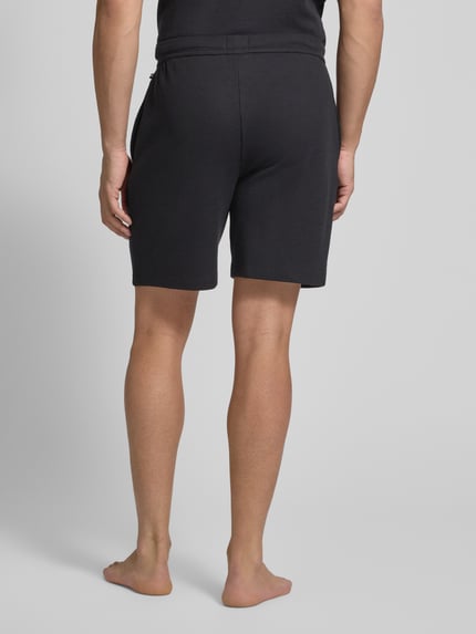 BOSS Regular Fit Sweatshorts mit Strukturmuster Black 5