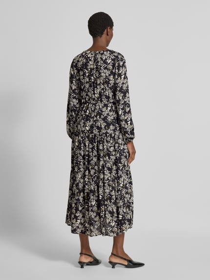Marc O'Polo Ausgestelltes Freizeitkleid aus Viskose-Mix Black 5