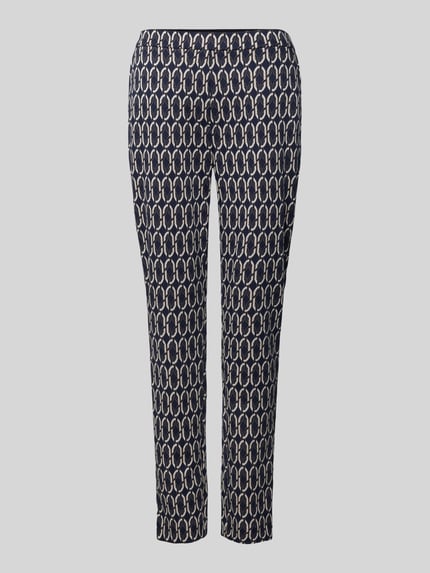 Christian Berg Woman Regular Fit Stoffhose mit elastischem Bund Dunkelblau 2