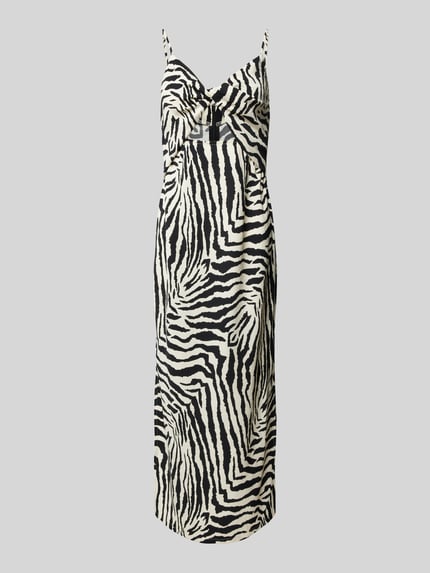 ONLY Knielanges Kleid mit Cut Out Modell 'IRIS THALIA LIFE' Black 2
