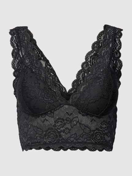 ONLY Bralette mit Spitzenbesatz Modell 'CHLOE' Black 2