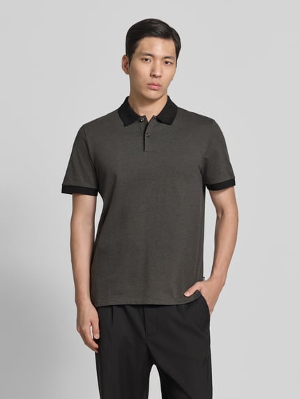 BOSS Regular Fit Poloshirt aus reiner Baumwolle Modell 'H-PARLAY 102' Black 4