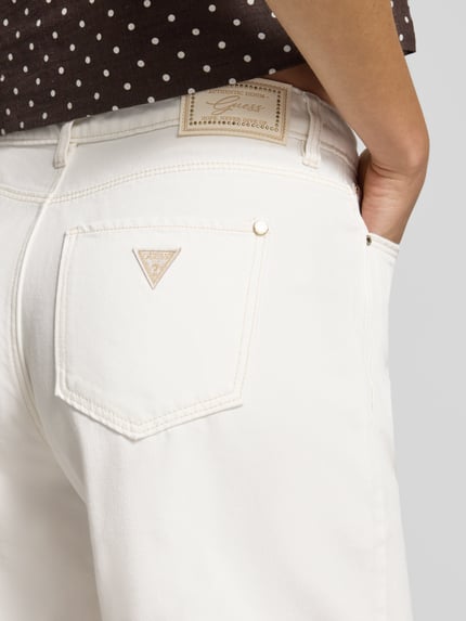 GUESS Wide Fit Shorts mit Lyocell-Anteil in Denim-Optik Weiss 3