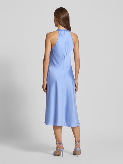 Lauren Ralph Lauren Knie-lange cocktailjurk met halter Lichtblauw - 5