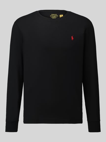 Polo Ralph Lauren Regular Fit Langarmshirt aus reiner Baumwolle Black 2