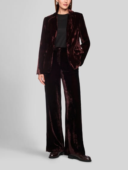 Marc Cain Business-Hose mit Knopfverschluss Bordeaux 1