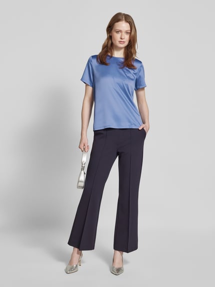Christian Berg Woman Selection Regular Fit Blusenshirt mit Rundhalsausschnitt Jeansblau 1