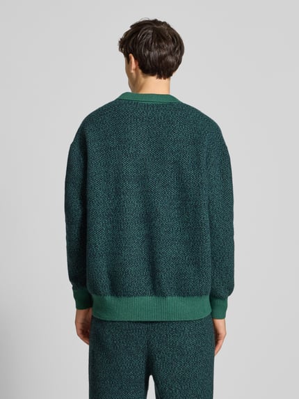 BLKVIS Strickpullover aus reiner Baumwolle Dunkelgruen 5