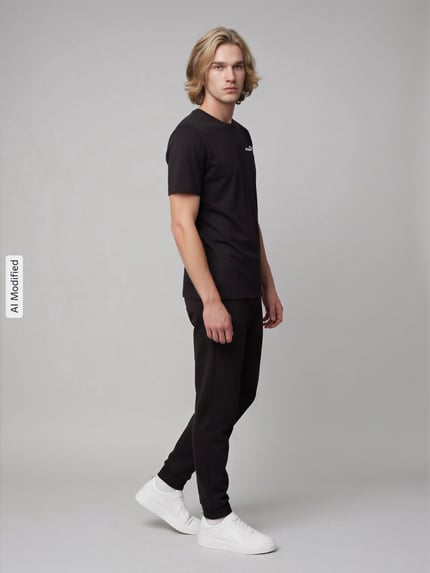 PUMA Performance Regular fit t-shirt van puur katoen Zwart - 1