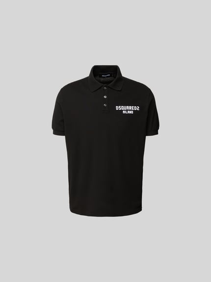 Dsquared2 Regular fit poloshirt van katoen Zwart - 2