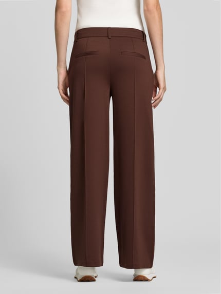 ICHI Wide Fit Hose mit Viskose-Anteil Modell 'Kate' Dunkelbraun 5