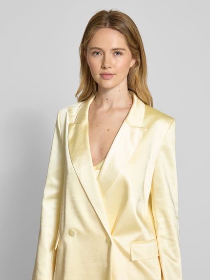 Jake*s Cocktail Blazer mit Knopfverschluss Hellgelb 3