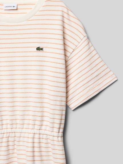 Lacoste Kleid mit Logo-Stitching Ecru 2
