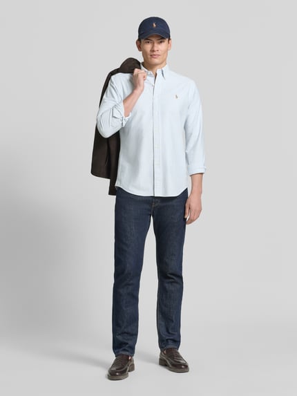 Polo Ralph Lauren Regular Fit Freizeithemd aus reiner Baumwolle Bleu 1