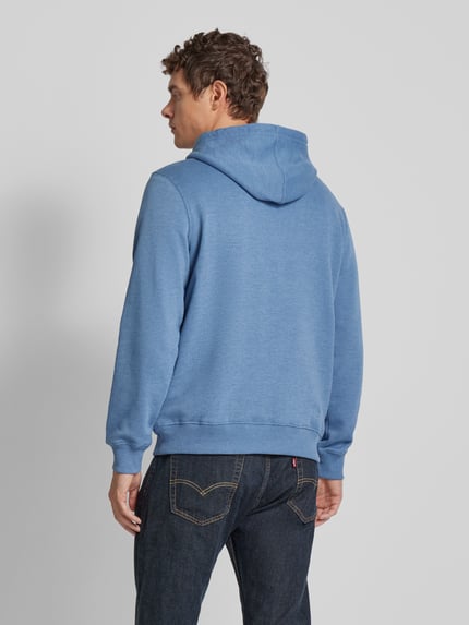 Pepe Jeans Hoodie met labelstitching, model 'New Nouvel' Marineblauw - 5