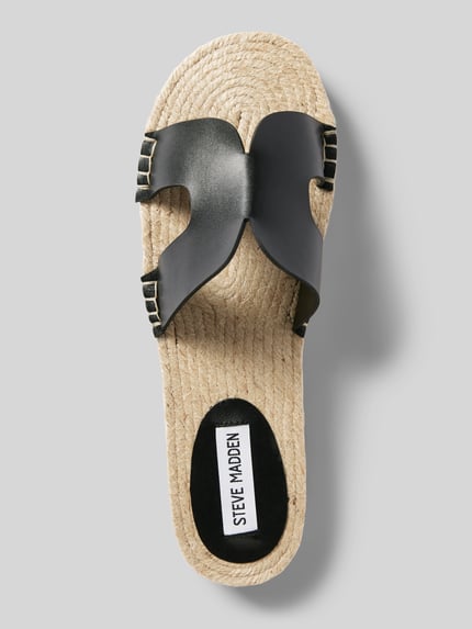 Steve Madden Slides in Flecht-Optik Modell 'CHEER UP' Black 3