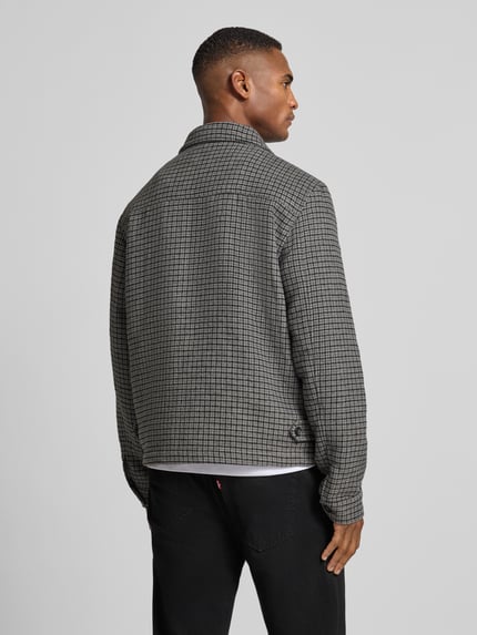 Casual Friday Kurtka koszulowa o kroju regular fit z kołnierzykiem typu kent model ‘ZAIDE’ Jasnoszary melanż 5