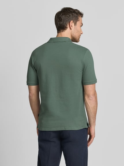 JACK & JONES Premium Slim Fit Poloshirt mit Stitching Khaki 5