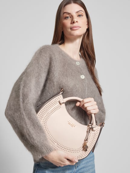 GUESS Handtasche mit Label-Detail Modell 'TATUM' Ecru 1