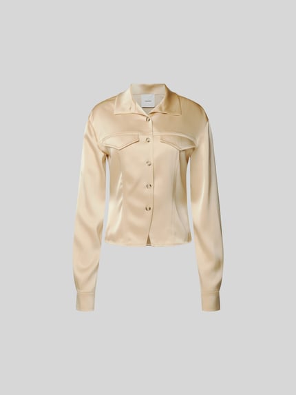 Nanushka overhemdblouse met knoopsluiting Zand - 2