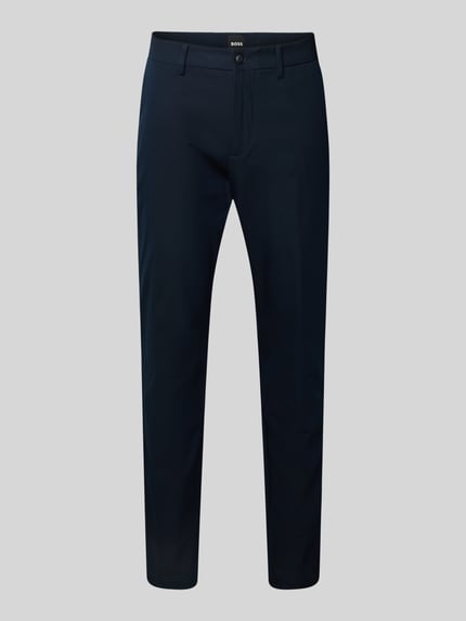 Slim fit pantalon van katoenmix, model 'KANTON' Shop The Look MANNEQUINE