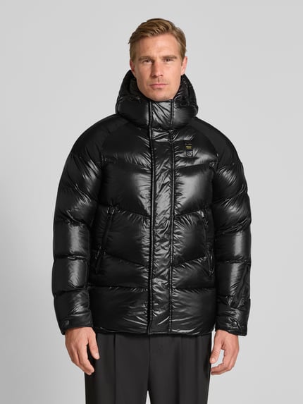 Blauer USA Kurtka w stylu puffer z naszywką z logo model 'CROWN' Czarny 4