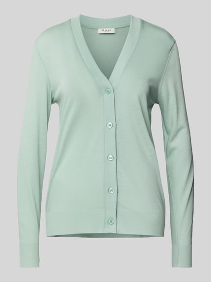 MAERZ Muenchen Strickjacke mit Knopfleiste Mint 2
