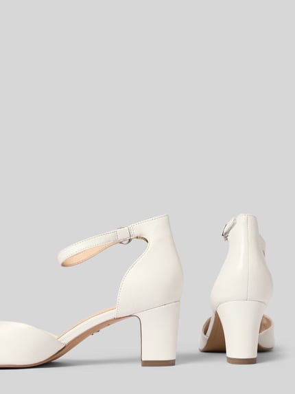 Tamaris Pumps van echt leer Wit - 2