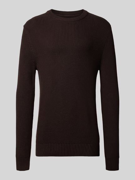 MCNEAL Strickpullover mit Rundhalsausschnitt Schoko 2