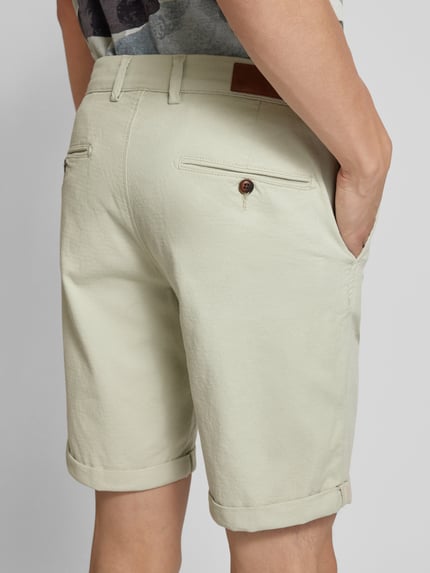 JACK & JONES Regular Fit Bermudas mit Strukturmuster Modell 'FURY' Beige 3