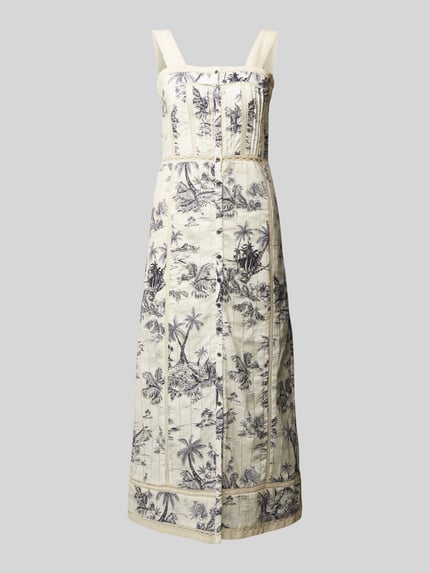 Zadig&Voltaire Midi-jurk met gehaakt kant, model 'RENAID' Beige - 2