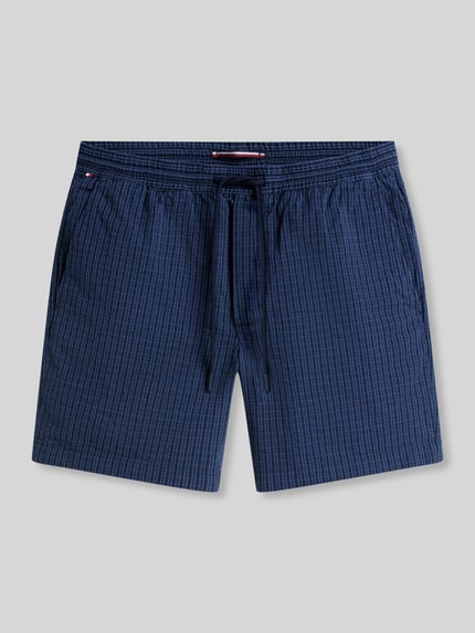 Tommy Hilfiger Szorty chinosy z seersucker model 'DOVER' Granatowy 2