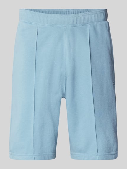 Sweatshorts mit elastischem Bund und Label-Stitching Shop The Look MANNEQUINE