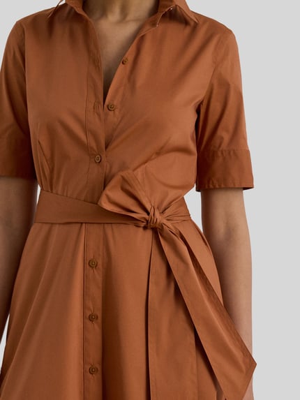 Lauren Ralph Lauren Tailliertes Freizeitkleid aus Baumwoll-Mix Terra 3