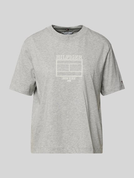 Tommy Hilfiger T-shirt van zuiver katoen Middengrijs - 2