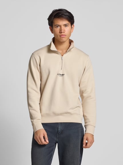 JACK & JONES Troyer mit Troyer-Kragen Modell 'SOHO' Beige 4