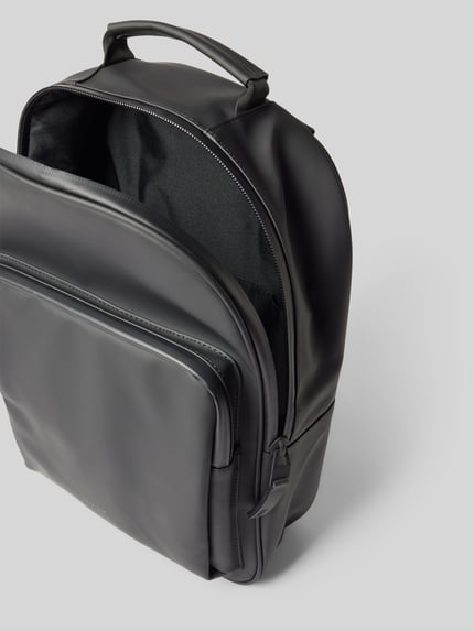 Rains Plecak z imitacji skóry BLACK 5