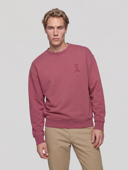 ARMEDANGELS Sweatshirt mit Logo-Stitching ICONIC GMT Altrosa 4
