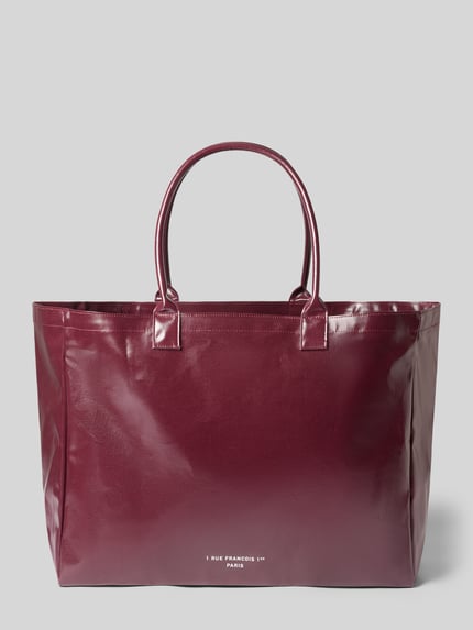 Anine Bing shopper met grote logo-opschrift Donkerrood - 4