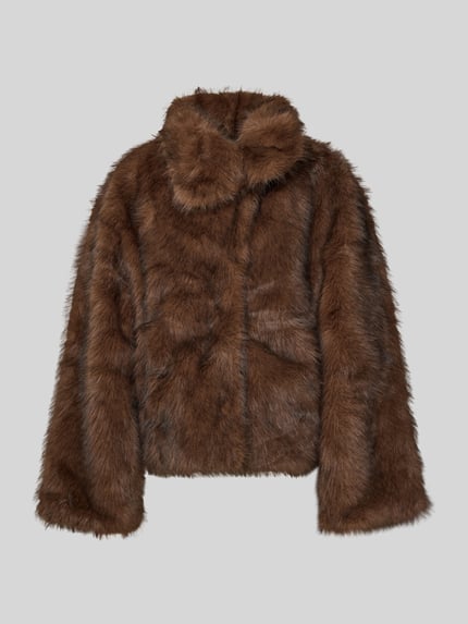 Neo Noir Jacke aus Kunstfell Modell 'Stephanie' Mittelbraun 2
