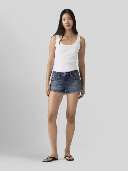 Levi's® szorty jeansowe w przetarcia Jeansowy niebieski 4