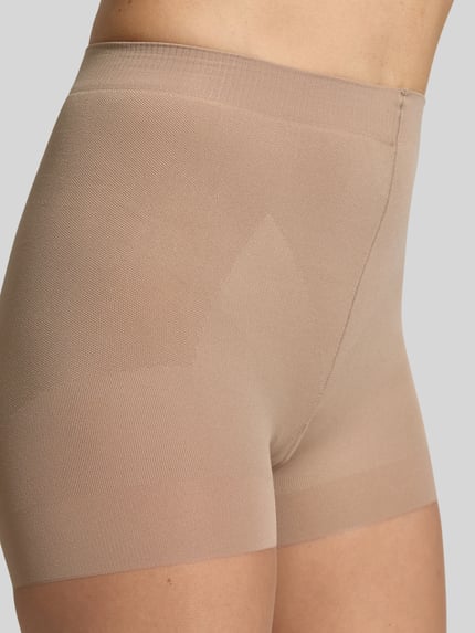 MAGIC Bodyfashion Transparente Strumpfhose mit elastischem Bund Beige 2