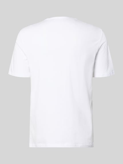 Produktfoto, T-Shirt Set aus reiner Baumwolle im 3er-Pack von Tommy Hilfiger, efekt: jednolity kolor, krój regular fit, detal z logo, okrągły dekolt, krótki rękaw, wykończenie materiału: dżersej, materiał: bawełna