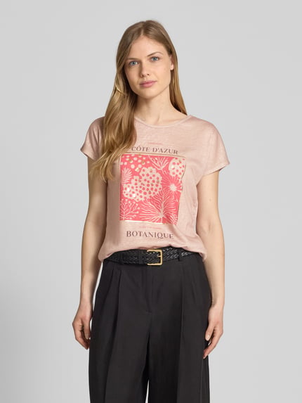 Christian Berg Woman T-Shirt mit Motiv-Print Sand 4